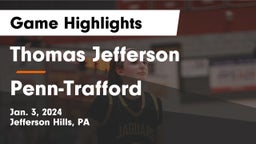 Thomas Jefferson  vs Penn-Trafford  Game Highlights - Jan. 3, 2024