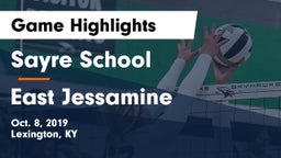 Sayre School vs East Jessamine Game Highlights - Oct. 8, 2019