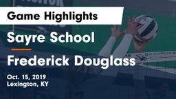 Sayre School vs Frederick Douglass Game Highlights - Oct. 15, 2019