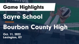 Sayre School vs Bourbon County High Game Highlights - Oct. 11, 2022
