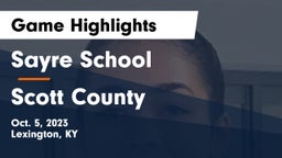 Sayre School vs Scott County  Game Highlights - Oct. 5, 2023
