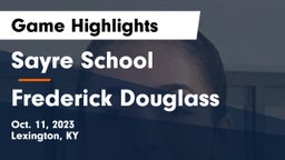 Sayre School vs Frederick Douglass Game Highlights - Oct. 11, 2023