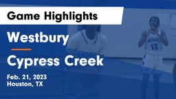 Westbury  vs Cypress Creek  Game Highlights - Feb. 21, 2023