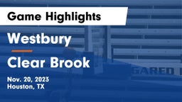 Westbury  vs Clear Brook  Game Highlights - Nov. 20, 2023