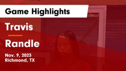 Travis  vs Randle Game Highlights - Nov. 9, 2023