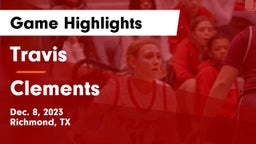 Travis  vs Clements Game Highlights - Dec. 8, 2023
