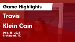 Travis  vs Klein Cain Game Highlights - Dec. 28, 2023