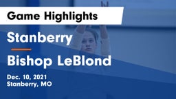 Stanberry  vs Bishop LeBlond  Game Highlights - Dec. 10, 2021