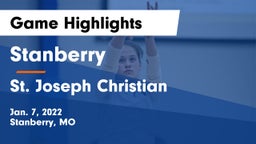 Stanberry  vs St. Joseph Christian  Game Highlights - Jan. 7, 2022