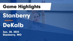 Stanberry  vs DeKalb  Game Highlights - Jan. 28, 2022