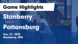 Stanberry  vs Pattonsburg  Game Highlights - Jan. 31, 2023
