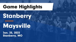 Stanberry  vs Maysville  Game Highlights - Jan. 25, 2023