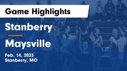 Stanberry  vs Maysville  Game Highlights - Feb. 14, 2023
