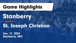 Stanberry  vs St. Joseph Christian  Game Highlights - Jan. 17, 2024