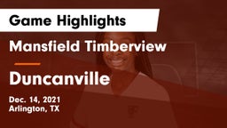 Mansfield Timberview  vs Duncanville  Game Highlights - Dec. 14, 2021