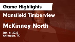 Mansfield Timberview  vs McKinney North  Game Highlights - Jan. 8, 2022