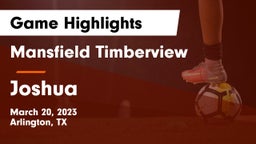 Mansfield Timberview  vs Joshua  Game Highlights - March 20, 2023