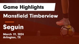 Mansfield Timberview  vs Seguin  Game Highlights - March 19, 2024