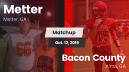 Matchup: Metter  vs. Bacon County  2018