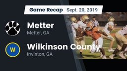 Recap: Metter  vs. Wilkinson County  2019