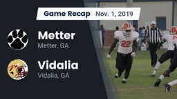 Recap: Metter  vs. Vidalia  2019