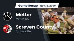 Recap: Metter  vs. Screven County  2019