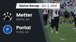 Recap: Metter  vs. Portal  2020