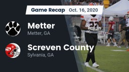Recap: Metter  vs. Screven County  2020