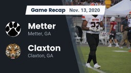 Recap: Metter  vs. Claxton  2020