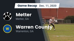 Recap: Metter  vs. Warren County  2020