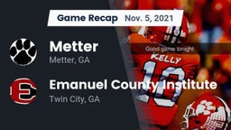Recap: Metter  vs. Emanuel County Institute  2021