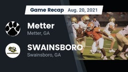 Recap: Metter  vs. SWAINSBORO  2021