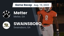 Recap: Metter  vs. SWAINSBORO  2022