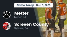 Recap: Metter  vs. Screven County  2023