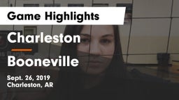 Charleston  vs Booneville  Game Highlights - Sept. 26, 2019
