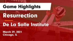 Resurrection  vs De La Salle Institute Game Highlights - March 29, 2021
