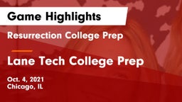 Resurrection College Prep  vs Lane Tech College Prep Game Highlights - Oct. 4, 2021