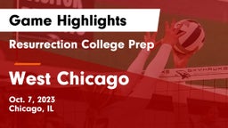 Resurrection College Prep  vs West Chicago  Game Highlights - Oct. 7, 2023