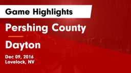 Pershing County  vs Dayton  Game Highlights - Dec 09, 2016