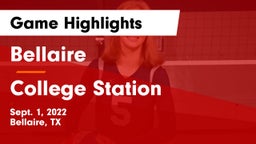 Bellaire  vs College Station Game Highlights - Sept. 1, 2022
