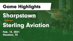 Sharpstown  vs Sterling Aviation  Game Highlights - Feb. 13, 2021