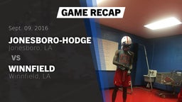 Recap: Jonesboro-Hodge  vs. Winnfield  2016