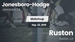 Matchup: Jonesboro-Hodge vs. Ruston  2016