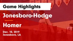 Jonesboro-Hodge  vs Homer  Game Highlights - Dec. 10, 2019