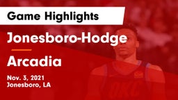 Jonesboro-Hodge  vs Arcadia  Game Highlights - Nov. 3, 2021