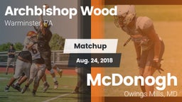 Matchup: Archbishop Wood High vs. McDonogh  2018