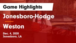 Jonesboro-Hodge  vs Weston Game Highlights - Dec. 4, 2020