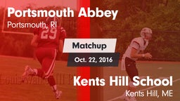 Matchup: Portsmouth Abbey vs. Kents Hill School 2016