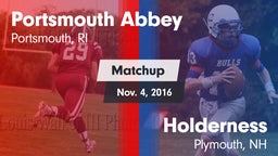 Matchup: Portsmouth Abbey vs. Holderness  2016