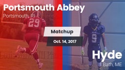 Matchup: Portsmouth Abbey vs. Hyde  2017